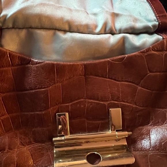 Coach Brown Snakeskin Soft Leatherware Hobo Style Shoulder Handbag L1026-16795 - Picture 13 of 14